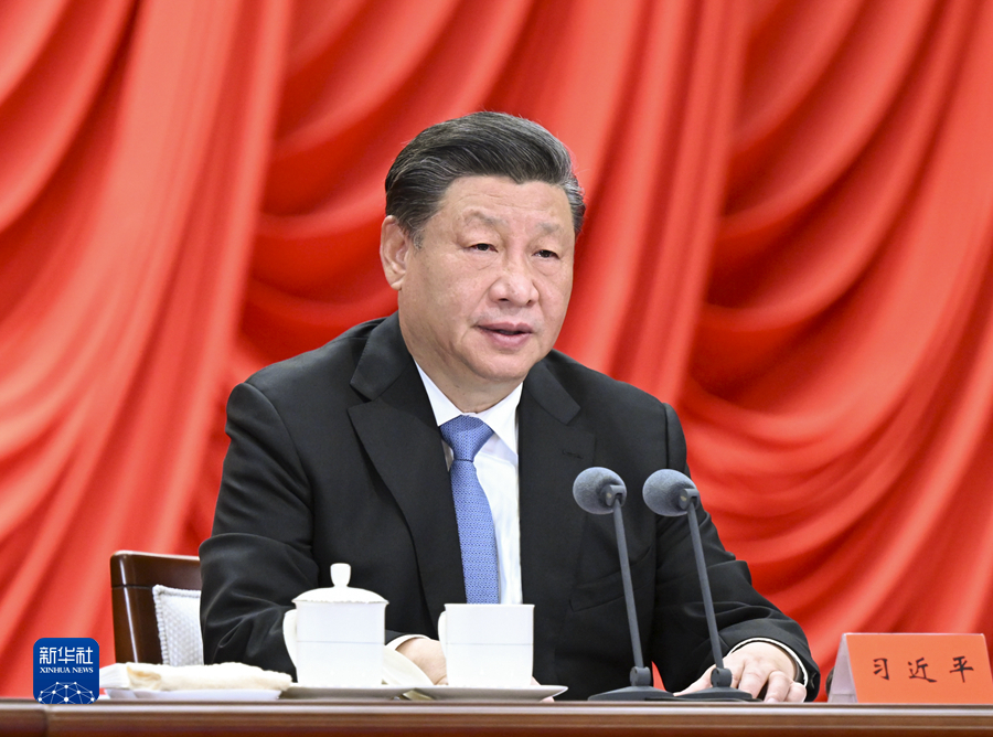 Presiden Tiongkok Xi Jinping menghadiri acara tersebut dan menyampaikan pidato penting
